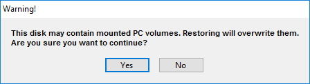 Delete warning