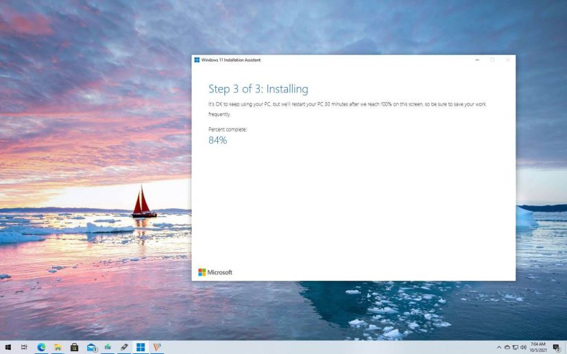 Windows 11 upgrade with Update Assistant